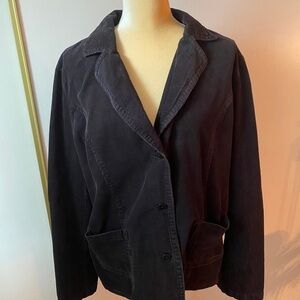 Basic Editions Black Corduroy Blazer